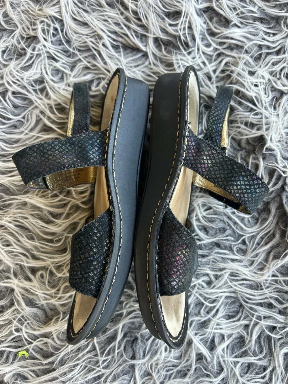 Alegria Leather Sandals with Adj. Straps Verona GEMBOREE 38 US 8 8.5.  Light wea